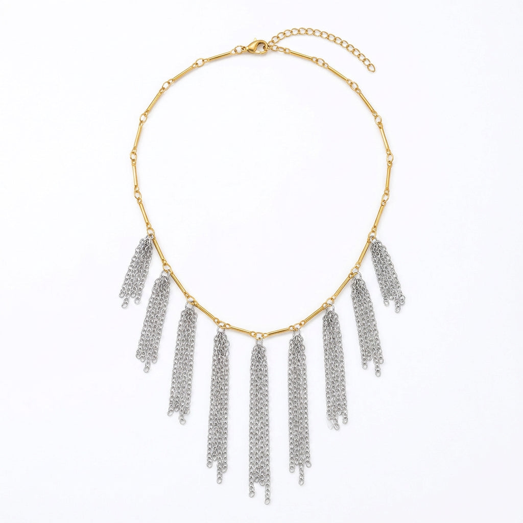 Ensemble Naïla, collier et bague ajustable